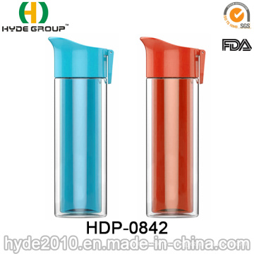 Botella de agua de pared doble libre Tritan BPA (HDP-0842)